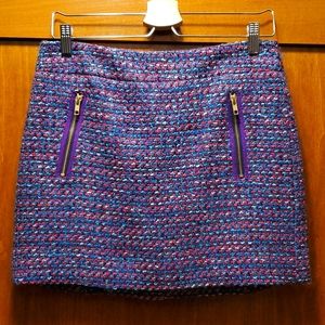J Crew Tweed Mini Skirt
